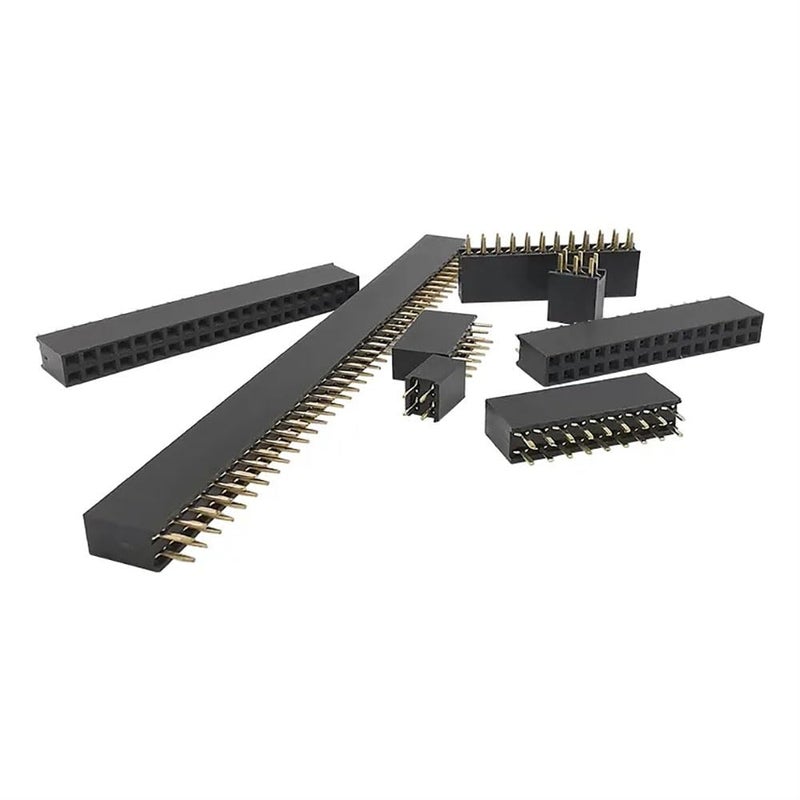 Bestol 2.54mm Double Row Female Long Pin 11mm Breakaway PCB Board Pin Header Socket Connector 2x3 2x4 2x6 2x8 2x10 2x18 2x20 Pins etc,20pcs (2x10P) - Image 4